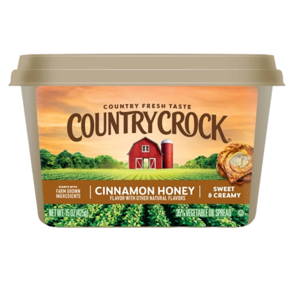 Butter Country Crock Cinnamon Honey Spread Tub hero