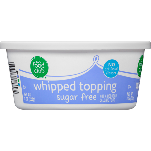 Ice Cream Toppings Food Club Whipped Topping, Sugar Free hero