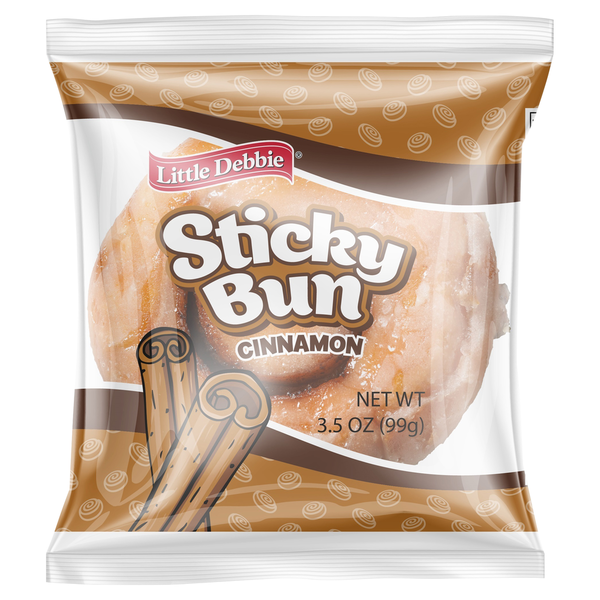 Bakery Desserts Little Debbie Sticky Bun, Cinnamon hero