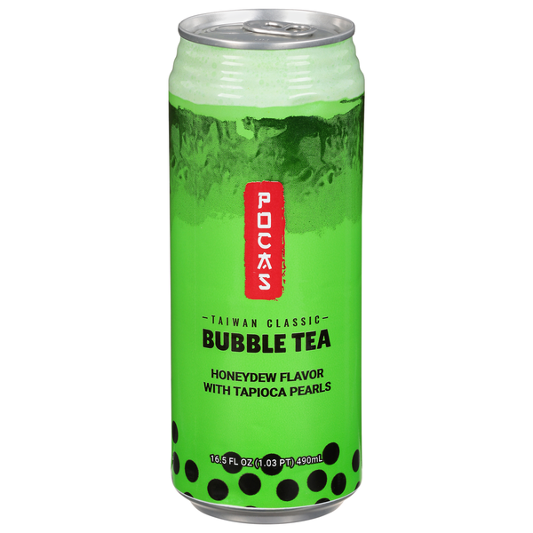 Tea Pocas Bubble Tea, Honeydew Flavor, Taiwan Classic hero