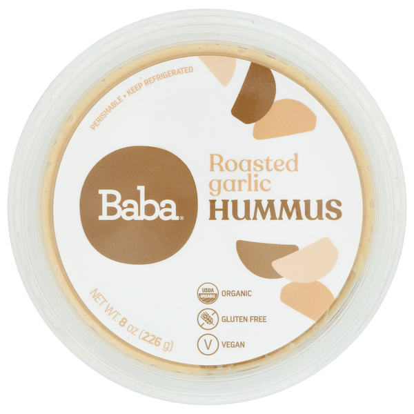 Preserved Dips & Spreads Baba Small Batch Organic Hummus - Roasted Garlic hero