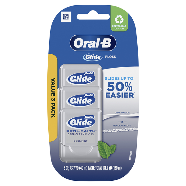 Oral Hygiene Oral-B Glide Pro-Health Deep Clean Cool Mint Dental Floss hero