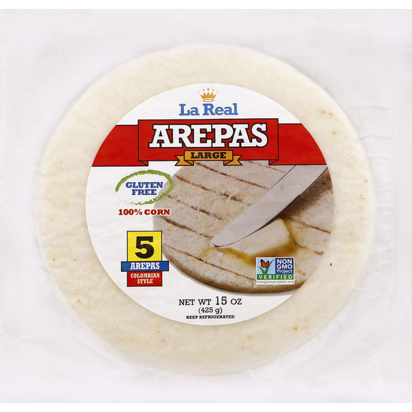 La Real Foods Arepas, Colombian Style, Large hero