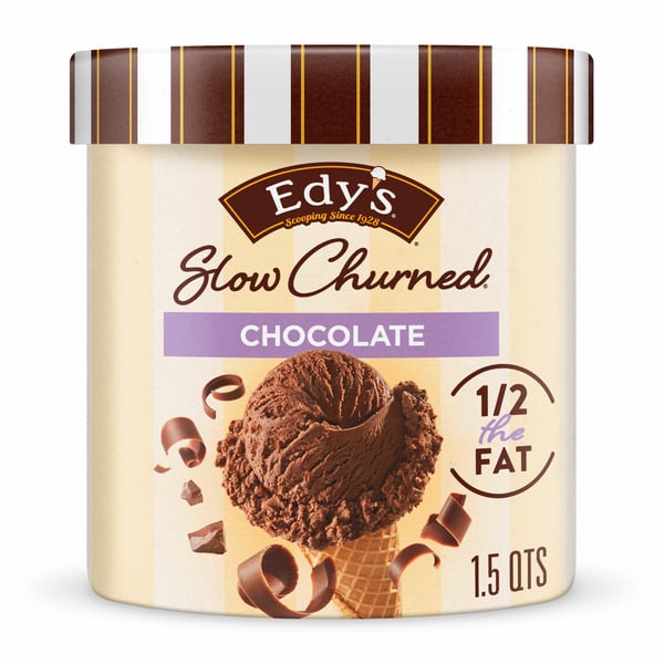 Frozen Dessert Edy's/Dreyer's SLOW CHURNED Chocolate Light Ice Cream hero