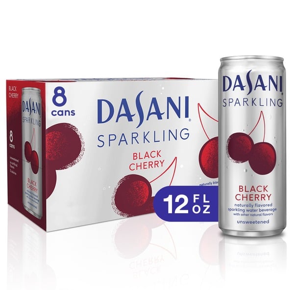 Water, Seltzer & Sparkling Water DASANI Sparkling Water Black Cherry Zero Calories hero