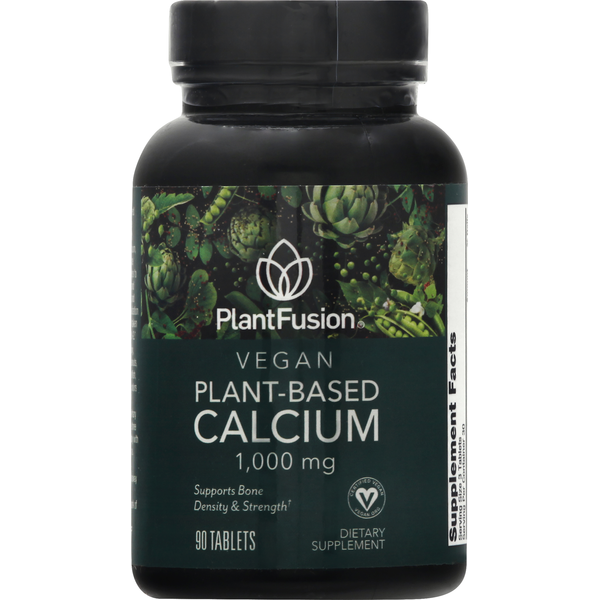 Vitamins & Supplements PlantFusion Calcium, Vegan, 1000 mg, Tablets hero