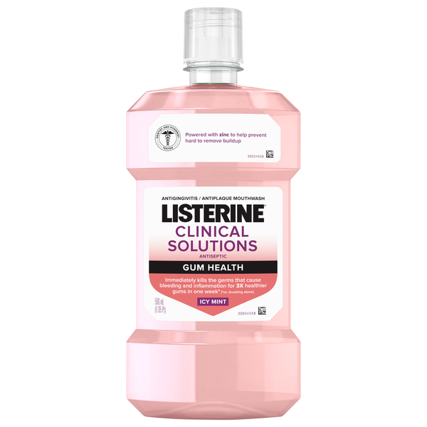 Listerine Mouthwash, Antiplaque, Icy Mint, Gum Health hero