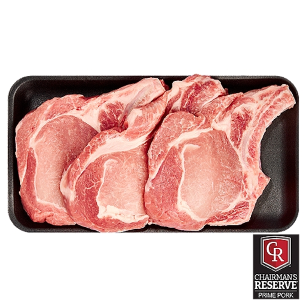 Meat Counter Chairman's Reserve Meats Loin Chops, Bone-In, Thin Sliced hero