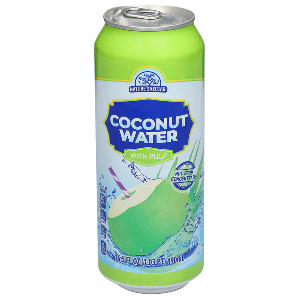 Juice & Nectars Nature's Nectar Canned Coconut Water with Pulp hero