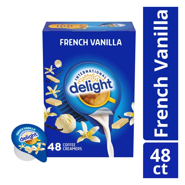 Coffee International Delight French Vanilla Coffee Creamer Singles hero