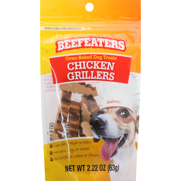 Prepared Meals Beefeaters Dog Treats, Oven-Baked, Chicken Grillers hero