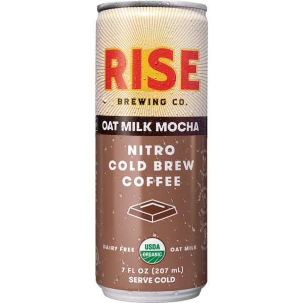 Coffee RISE Brewing Co. Coffee, Dairy Free, Nitro Cold Brew, Oat Milk Mocha hero