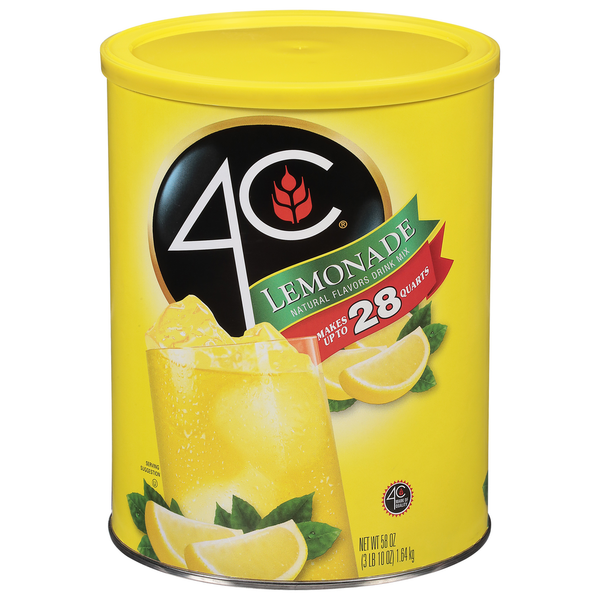 Juice & Nectars 4C Foods Drink Mix, Lemonade hero