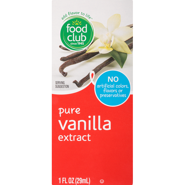 Baking Ingredients Food Club Vanilla Extract, Pure hero