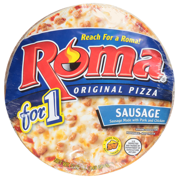 Frozen Pizza Roma Pizza, Original, Sausage hero