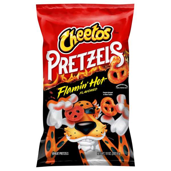 Chips & Pretzels Cheetos Wheat Pretzels, Flamin' Hot Flavored hero