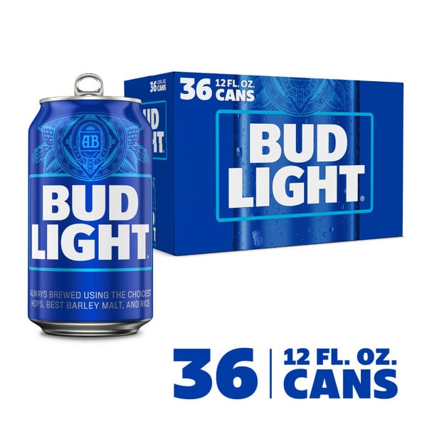 Beers & Coolers Bud Light Lager Beer Cans hero