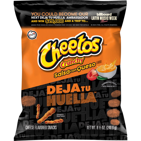 Cheetos Crunchy Cheese Flavored Snacks Salsa Con Queso hero