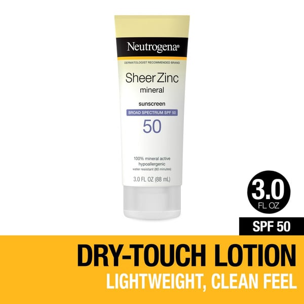 Body Lotions & Soap Neutrogena Sheer Zinc Dry-Touch Sunscreen Lotion With SPF 50 hero