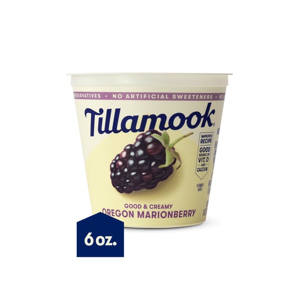 Yogurt Tillamook Oregon Marionberry Lowfat Yogurt hero