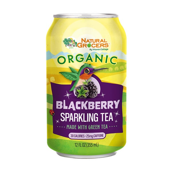 Tea Natural Grocers Organic Sparkling Blackberry Green Tea hero