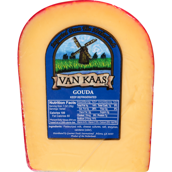 Packaged Cheese Van Kaas Cheese, Gouda hero