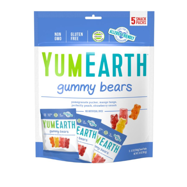 Fruit & Vegetable Snacks YumEarth Organic Gummy Bears, Gluten Free hero