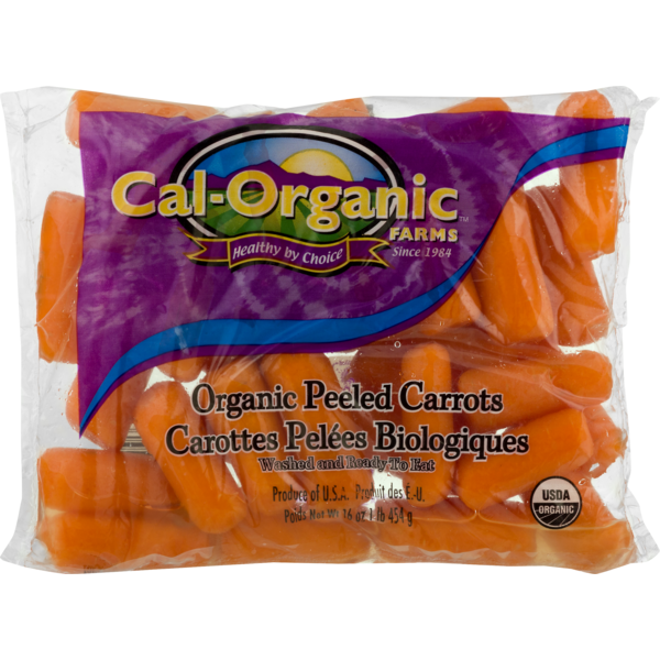 Packaged Vegetables & Fruits Cal-Organic Farms Organic Peeled Baby Carrots hero