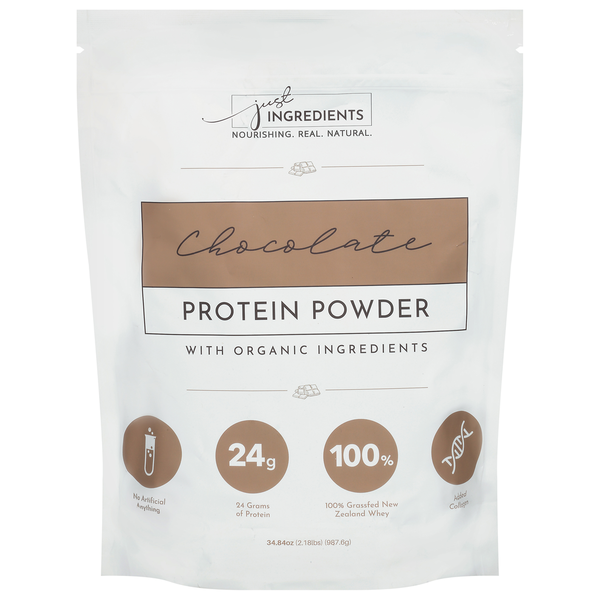 Just Ingredients Protein Powder, Chocolate hero