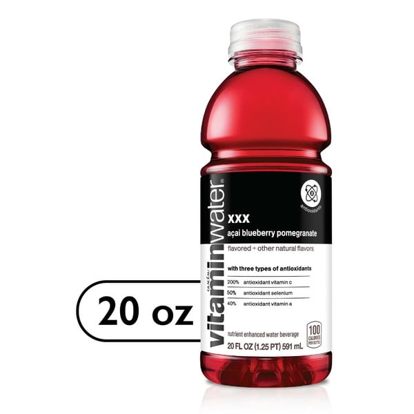 Water, Seltzer & Sparkling Water vitaminwater Water Beverage, Nutrient Enhanced, Acai-Blueberry-Pomegranate hero