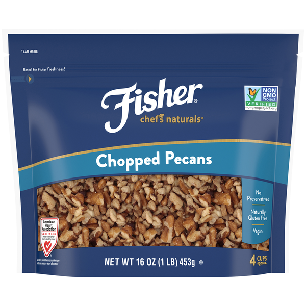 Nuts, Seeds & Dried Fruit Fisher Chopped Pecans hero