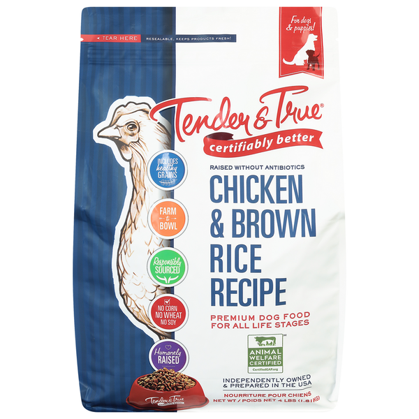 Dog Food & Care Tender & True Dog Food, Premium, Chicken & Brown Rice Recipe hero