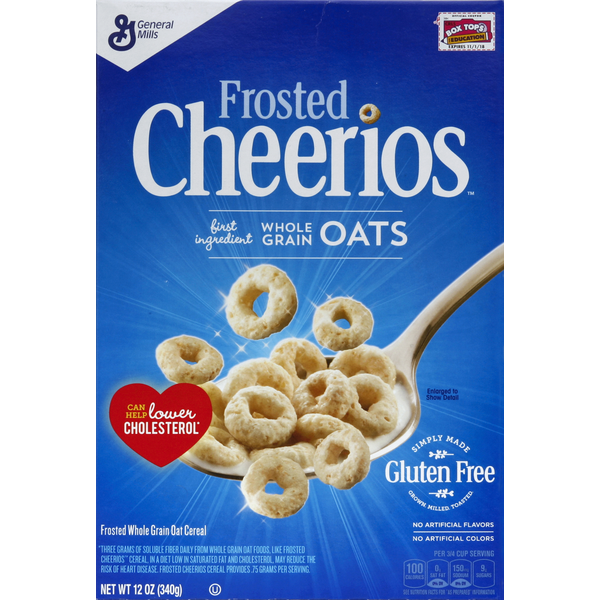 Cereal Cheerios Cereal, Whole Grain Oat, Frosted hero