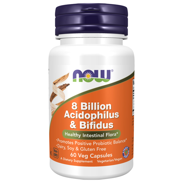 Digestive Aids/Enzymes/Cleanses NOW 8 Billion Acidophilus & Bifidus hero