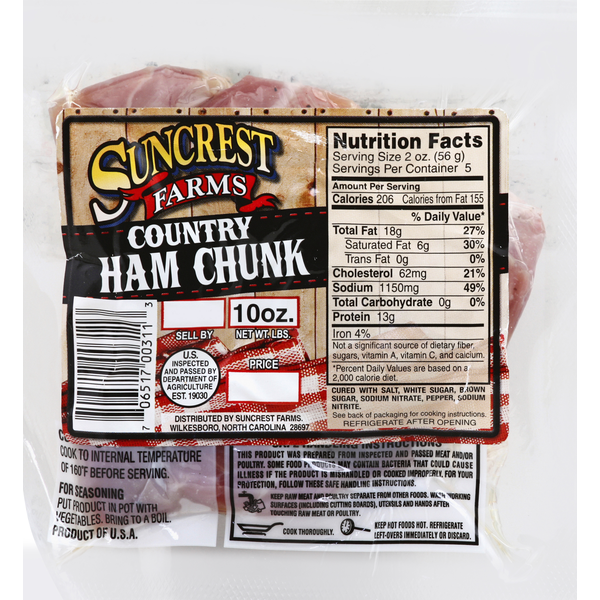 Packaged Meat Suncrest Farms Country Ham, Chunk hero