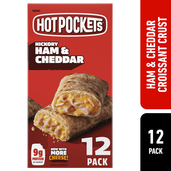 Frozen Appetizers & Sides Hot Pockets Hickory Ham & Cheese Frozen Sandwiches hero