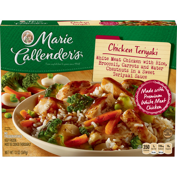 Frozen Meals Marie Callender's Chicken Teriyaki Dinner hero