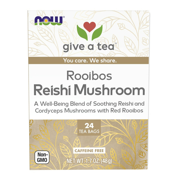 NOW Rooibos Reishi Mushroom Tea hero