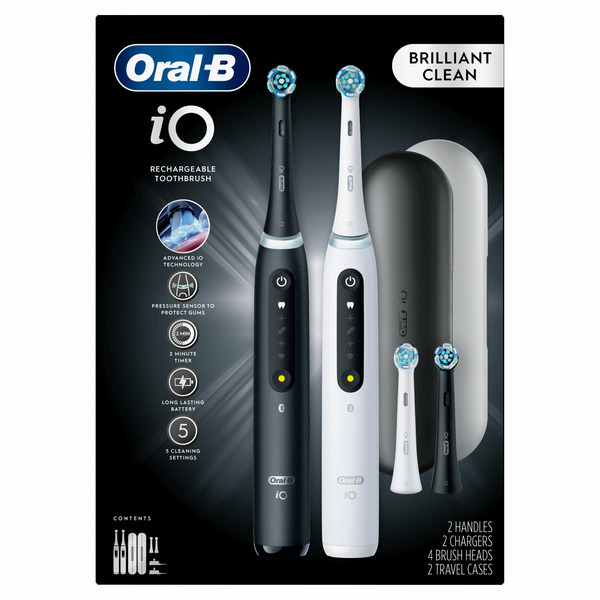 Oral Hygiene Oral-B Oral-B iO 5 Brilliant Clean Electric Toothbrush, 2-pack hero