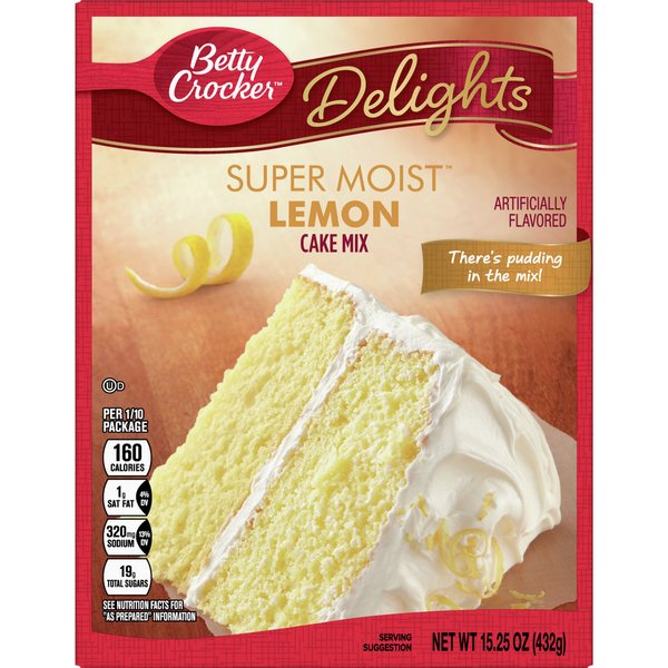 Doughs, Gelatins & Bake Mixes Betty Crocker Super Moist Lemon Cake Mix hero