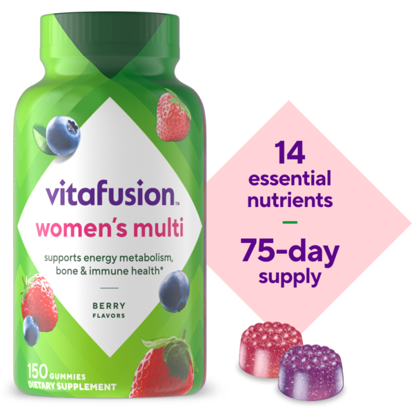 Vitamins & Supplements vitafusion Women’s Supercharged Multi Dietary Supplement Gummies hero