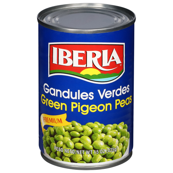 Canned/Jarred Vegetables Iberia Pigeon Peas, Green, Premium hero