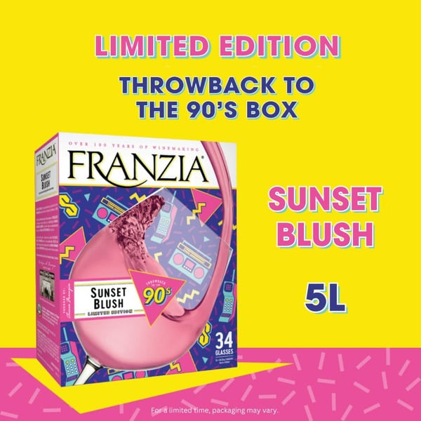 Boxed & Packaged Wine Franzia Sunset Blush House Favorites United States hero