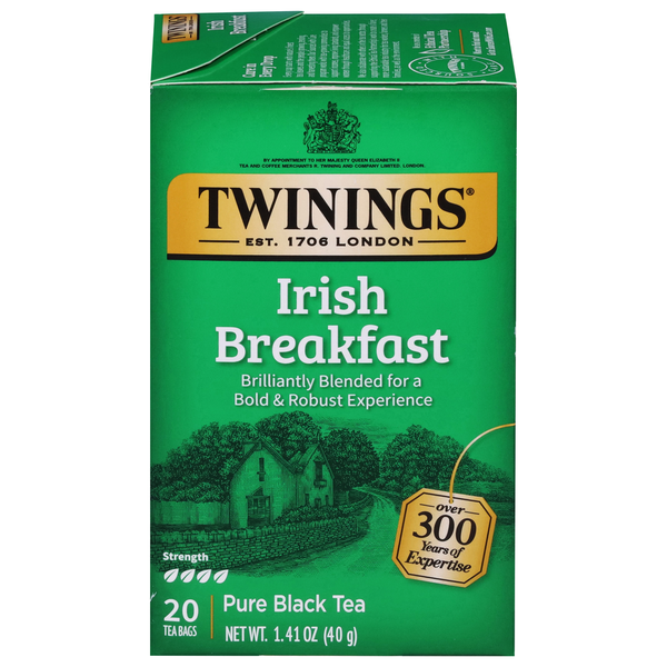 Tea Twinings Black Tea, Irish Breakfast, Pure hero