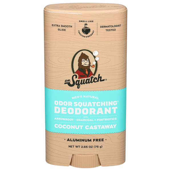 Dr. Squatch Deodorant, Natural, Coconut Castaway, Men's hero