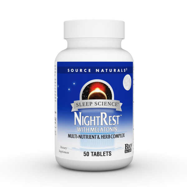 Vitamins & Minerals Source Naturals Sleep Science NightRest with Melatonin Tablet hero