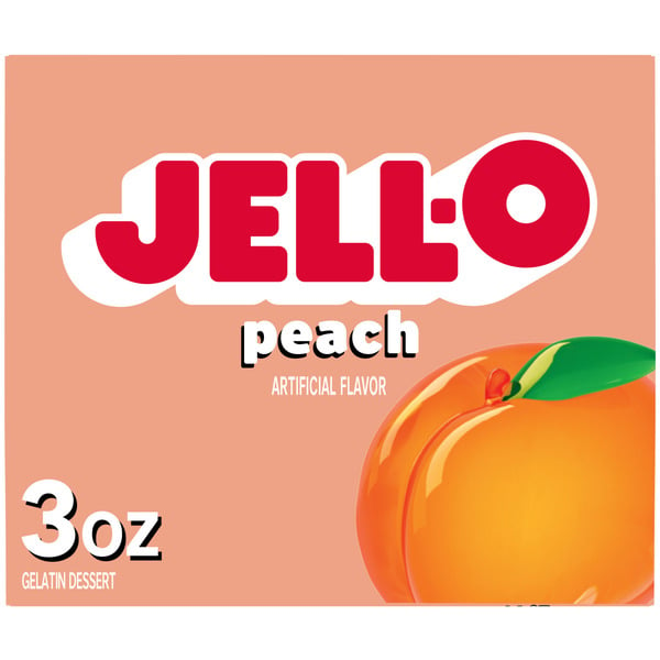 Baking & Supplies Jell-O Peach Gelatin Dessert Mix hero