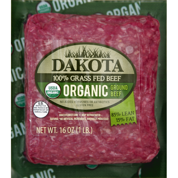 Packaged Meat Dakota Organic Grass Fed Beef 85% Lean Ground Beef hero