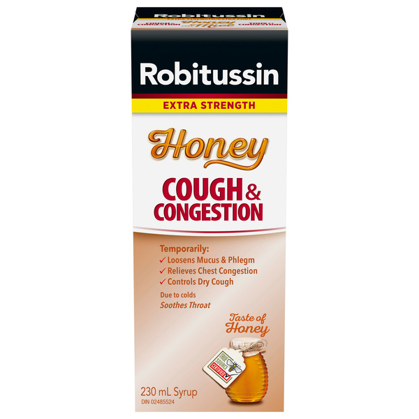 Robitussin Liquid Honey Nighttime Cough And Cold, Extra Strength hero