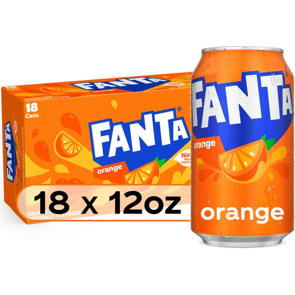 Fanta Orange Soda Fruit Flavored Soft Drink hero